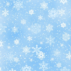 Snowflakes - Light Blue 532-SNO by Elizabeth's Studio 100% Cotton Quilting Fabric **ALMOST GONE**