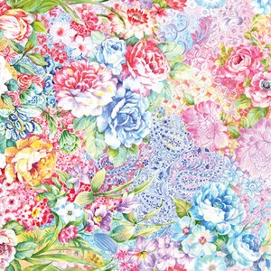 BOLT END - Gradients II Floral Parfait 33371-11D by Moda 100% Cotton Quilting Fabric