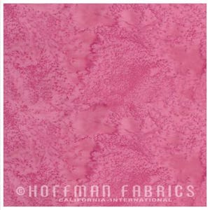 Hoffman Batiks HALF YARD Dusty Pink 1895-447 Bali Hand Dyed 100% Cotton Batik Fabric