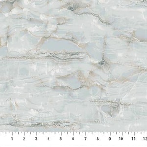 Surfaces HALF YARD Prussian Marble 1 25040-66 by Northcott 100% Cotton Quilting Fabric