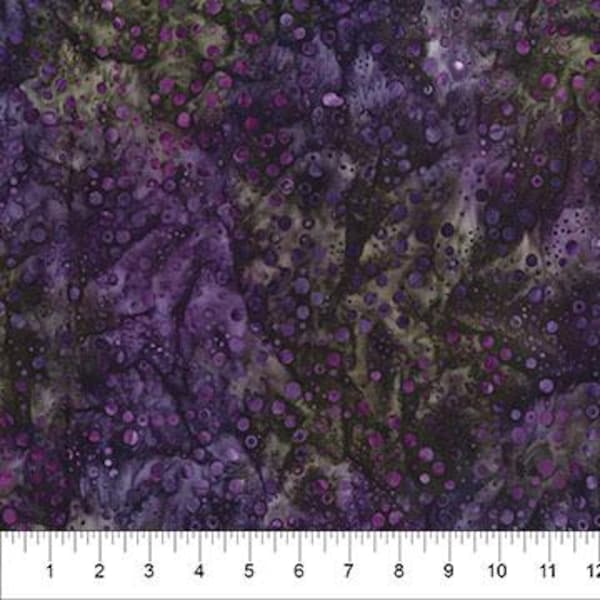 POP Dots HALF YARD Plum 81900-85 Banyan Batiks / Northcott 100% Cotton Batik Fabric