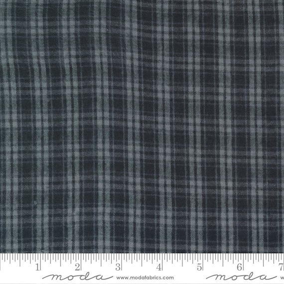 Urban Homestead Wovens HALF YARD Flannel Shirt Plaid Night 49150-16 Primitive Gatherings / Moda Sale Fabric