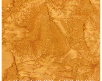 Cornbread - Golden Yellow Watercolor Batik 1895-566 by Hoffman California Fabrics Bali Hand Dyed 100% Cotton Batik Fabric Yardage