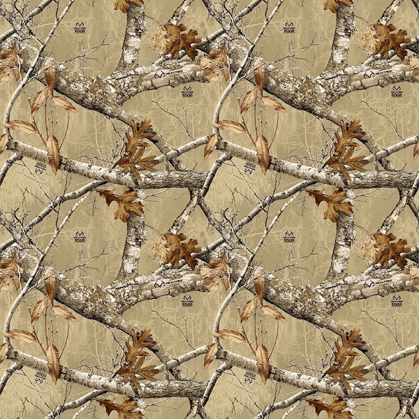 Realtree Edge Colors - Desert Tan 10348-DES by Print Concepts 100% Cotton Quilting Fabric Yardage