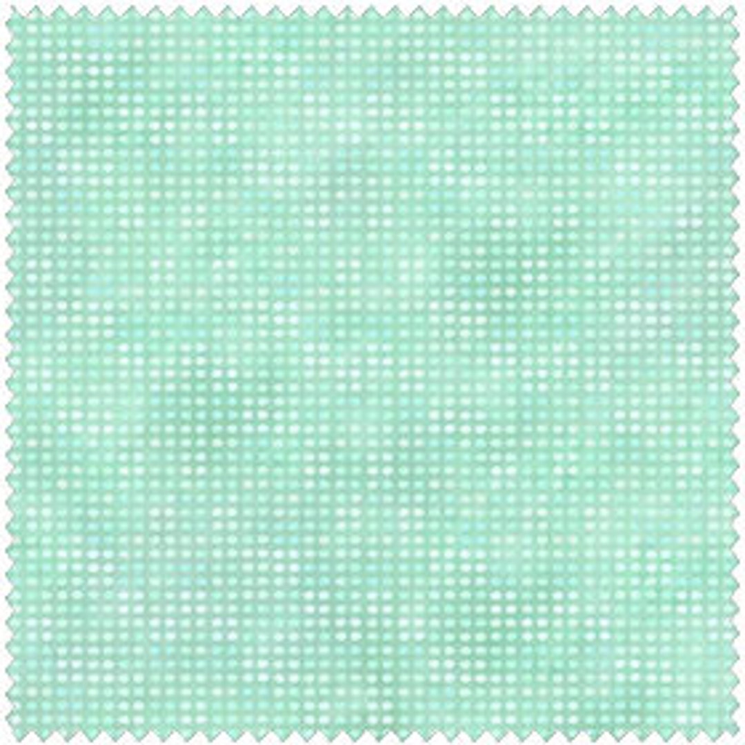 Dit Dot HALF YARD Pale Green 8AH-13 in the Beginning 100% Cotton