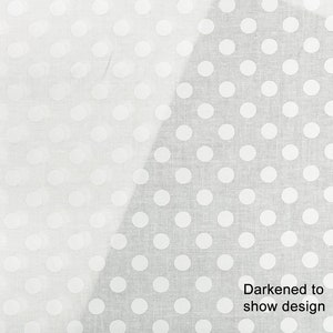 Polka Dots - HALF YARD White on White 8216-WW by Kimberbell Basics / Maywood Studio 100% Cotton Quilting Fabric