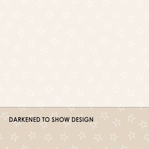 Star Silhouettes HALF YARD Soft White 321-SW by Maywood Studio Solitaire White on White 100% Cotton Fabric