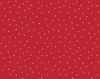 Tiny Dots Red/White 8210-R2 Kimberbell Basics by Maywood Studio 100% Cotton Fabric Yardage