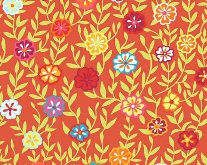 Busy Lizzy HALF YARD Red GP175.RED Kaffe Fassett 100% Cotton Quilting ...