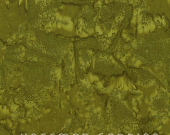 Herb - Dark Olive Green Batik 1895-331 by Hoffman Fabrics Bali Hand Dyed 100% Cotton Batik Fabric Yardage