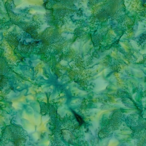 Hoffman Batiks HALF YARD Frog Green 1895-303 Bali Hand Dyed 100% Cotton Batik Fabric