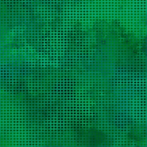 May include: A green background with a pattern of small, dark green circles.