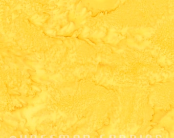 Hoffman Batiks HALF YARD Daffodil Golden Yellow 1895-110 Bali Hand Dyed 100% Cotton Batik Fabric