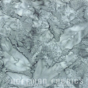 May include: Abstract batik fabric in shades of gray with a marbled pattern.