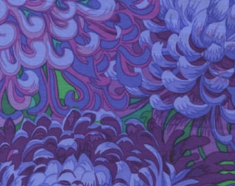 Japanese Chrysanthemum - Purple PJ041.PURPL by Kaffe Fassett / FreeSpirit 100% Cotton Quilting Fabric Yardage