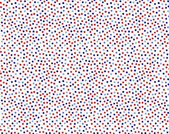 BOLT ENDS - Garden Pindot Cadet 1065-CADE Michael Miller 100% Cotton Quilting Fabric