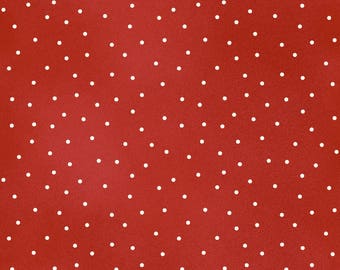 Cherry Red 8119-R5 by Maywood Studio 100/% Cotton Fabric Yardage Scattered Dots