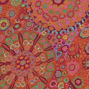 Millefiore HALF YARD Tomato GP092.TOMAT by Kaffe Fassett / FreeSpirit 100% Cotton Quilting Fabric