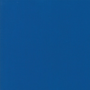 May include: Solid blue background.