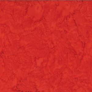 May include: A solid red fabric with a marbled, swirled pattern. The fabric has a subtle texture and a deep, rich red color.