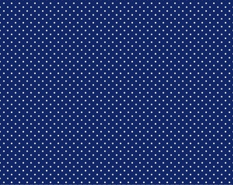 Swiss Dot - HALF YARD Navy C670-21 Riley Blake Designs 100% Cotton Fabric