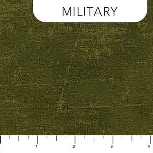 Canvas - HALF YARD Military Green 9030-790 by Northcott 100% Cotton Quilting Fabric