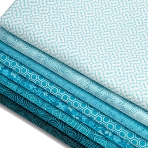 Caribbean Breeze FABRIC BUNDLE - Free Shipping - Ready to Ship - 100% Cotton Quilt Shop Quality - Eight Fabrics Total