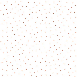 Tiny Dots HALF YARD White/Orange 8210-WO Kimberbell / Maywood Studio 100% Cotton Quilting Fabric