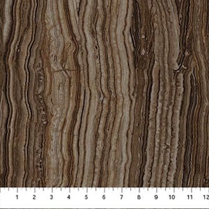 Surfaces HALF YARD Brown Marble 11 25050-36 by Northcott 100% Cotton Quilting Fabric