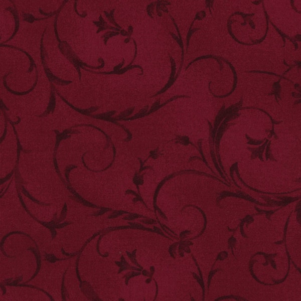 108in Beautiful Backing Cranberry Red QB100-R3 by Maywood Studio 100% Cotton Quilting Fabric Wide Backing