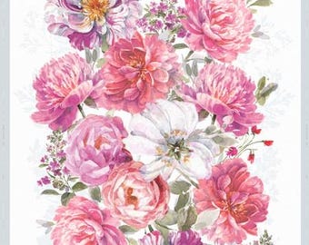 Blush Garden PANEL 17771-193 by Wilmington Prints 100% Cotton Quilting Fabric