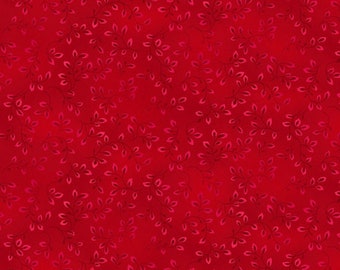 Bolt End - Folio - True Red 7755-82 by Henry Glass 100% Cotton Quilting Fabric