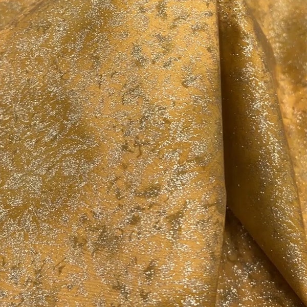 Fairy Frost Garland w/ Gold GLITTER 376-GARL by Michael Miller 100% Cotton Fabric Yardage