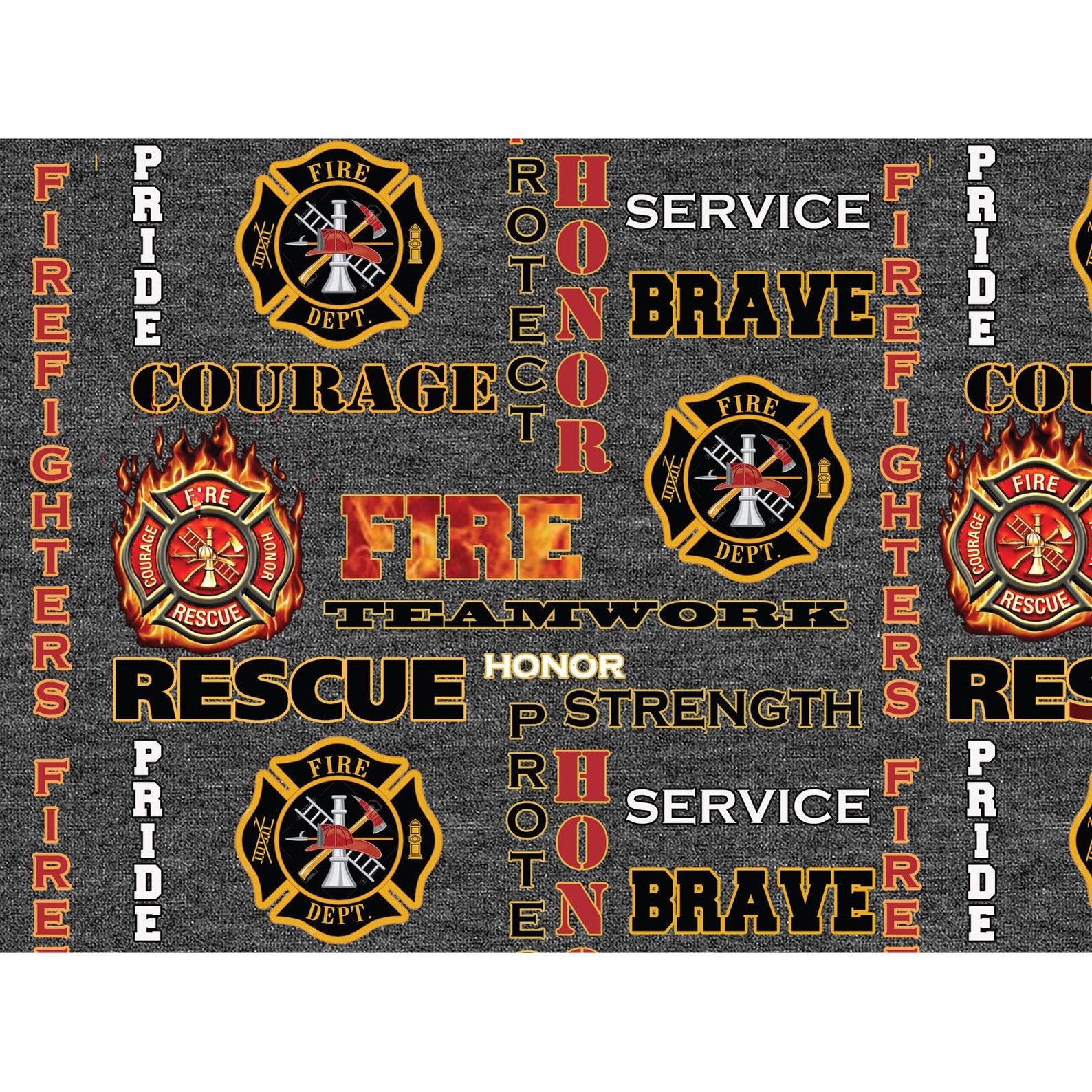 Firefighters Black Heather Logo 1181-FF by Sykel Enterprise | Etsy
