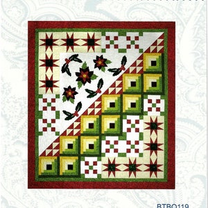 Pattern &quot;Holiday Glitz Quilt&quot; by Bound To Be Quilting #119 Paper Pattern