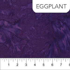Shadows HALF YARD Eggplant Batik  81300-86 by Banyan Batiks 100% Cotton Fabric