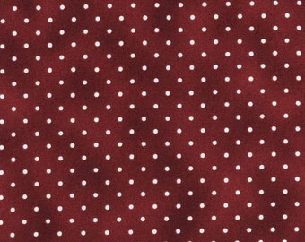 Pin Dots - Deep Red 609-R2 de Maywood Studio 100% Algodón Quilting Fabric Yardage