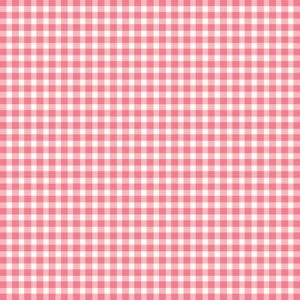 Checks Strawberry Ice Pink 610-P5 by Maywood Studio 100% Cotton Fabric Yardage image 1