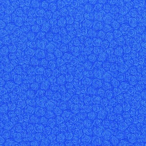 Hopscotch Rose Petals HALF YARD Cornflower 3216-001 RJR Fabrics 100% Cotton Quilting Fabric - cut continuous