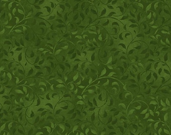 Climbing Vine HALF  YARD Dark Green 38717-779 Wilmington Prints 100% Cotton Quilting Fabric