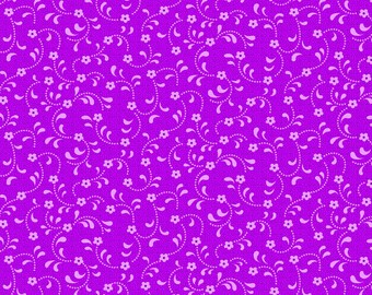 Floret HALF YARD Fuchsia Pink C675-Fuchsia by Riley Blake Designs 100% Cotton Fabric