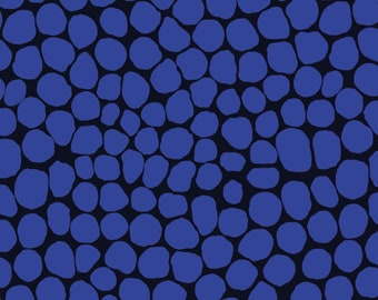 Jumble HALF YARD Blue BM053.BLUE Kaffe Fassett 100% Cotton Quilting Fabric - cut continuous