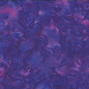 May include: Purple and pink batik fabric with a swirled pattern.