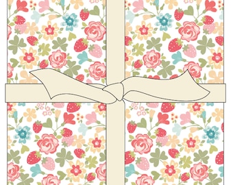 Charm Pack - Rosy Cheeks 25267 by Poppie Cotton 100% Cotton Precut Fabric Squares