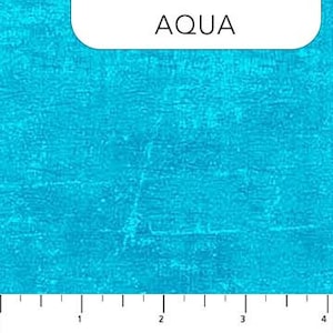 Canvas - HALF YARD Aqua 9030-65 by Northcott 100% Cotton Quilting Fabric