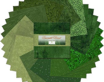 Charm Pack - Emerald Forest 507-2-507 by Wilmington Prints 100% Cotton Precut Fabric Squares
