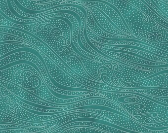 Color Movement HALF YARD Ocean 1MV-16 In The Beginning 100% Cotton Quilting Fabric