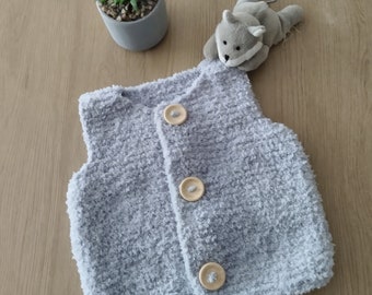 Gilet bébé débardeur bébé layette, cadeau maternité naissance