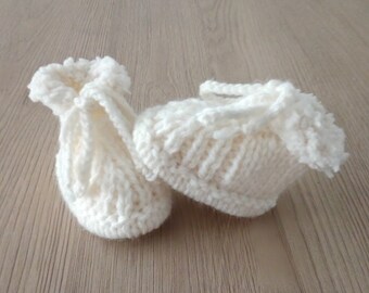 Chausson Tricot Bebe Etsy France
