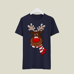 Classic Rudolf Reindeer T-Shirt - Best Christmas Tee Shirt Ever
